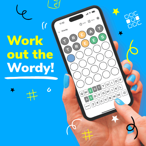 Wordy - one of our quick puzzle types